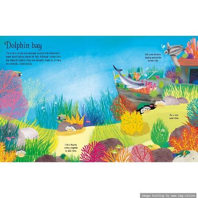 Usborne First Sticker Book Coral reef