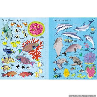 Usborne First Sticker Book Coral reef