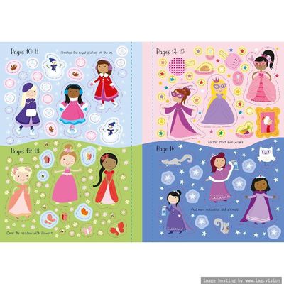 Usborne Sparkly Princess Sticker Book
