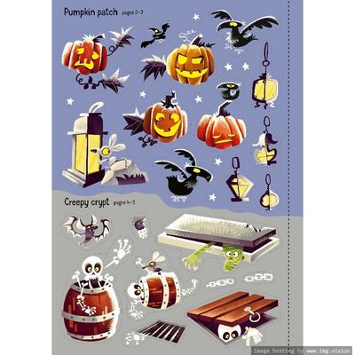 Usborne Sparkly Halloween Sticker Book