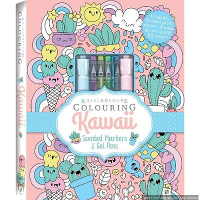 Hinkler Kaleidoscope Colouring: Kawaii