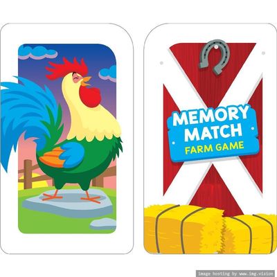 Hinkler School Zone Memory Match Farm Flash Card Game