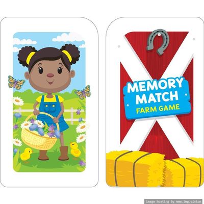 Hinkler School Zone Memory Match Farm Flash Card Game