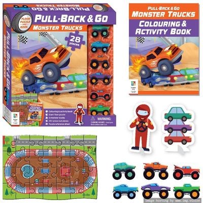 Hinkler Pull Back & Go Kit Monster Trucks