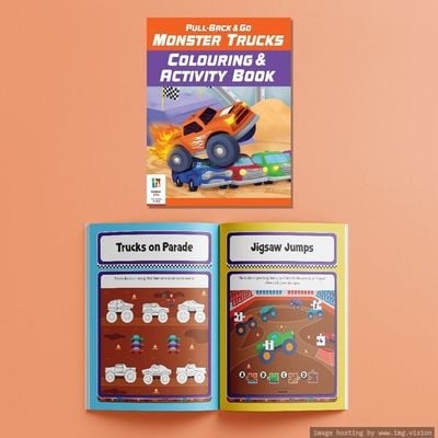 Hinkler Pull Back & Go Kit Monster Trucks