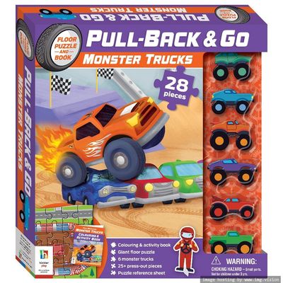 Hinkler Pull Back & Go Kit Monster Trucks