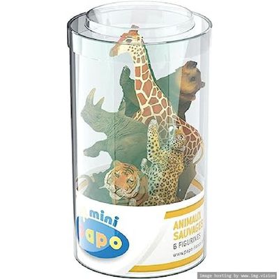 Papo Mini Plus Wild Set 2 Tube 6 Pieces