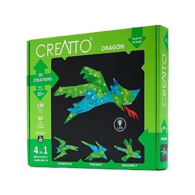 Thames & Kosmos Creatto Dragon Light-Up Crafting Puzzle Kit