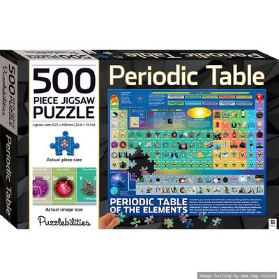 Hinkler Puzzlebilities Periodic Table 500 Piece Jigsaw Puzzle