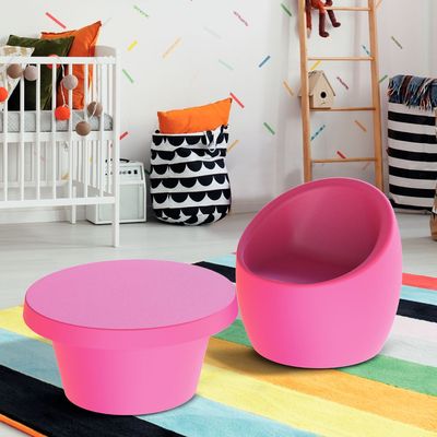 Tramontina Oca Children's Armchair in Pink Polyethylene-Pink
