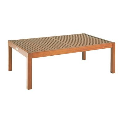 Tramontina Terrazzo Fitt Rectangular Coffee Table in Natural Finished Brazilian Jatobá Wood-Wood