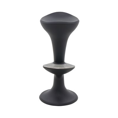 Tramontina Pepe Graphite Polyethylene Stool With Stainless-Steel Footrest-Graphite