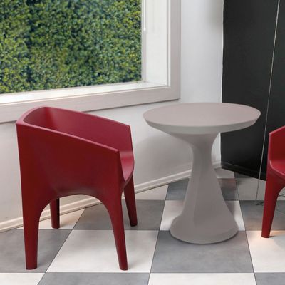 Tramontina Salut Concrete-Colored Polyethylene Table-Concrete