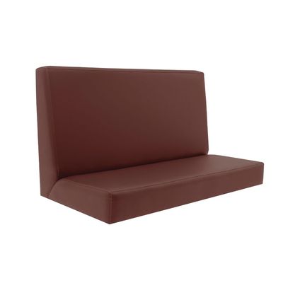 Tramontina Piazza Booth Cushion With Smooth Coffee Leatherette Upholstery-Coffee