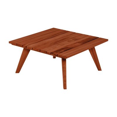Tramontina Toscana Square Coffee Table in Brazilian Muiracatiara Wood With Eco Clear Finish-Wood
