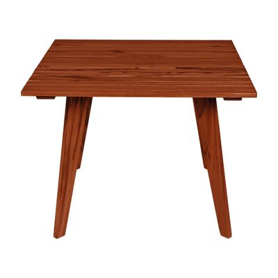 Tramontina Toscana 4 Seats Square Table in Brazilian Muiracatiara Wood With Eco Clear Finish-Wood