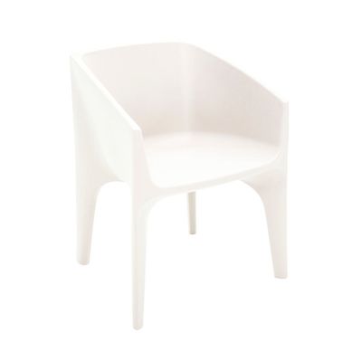 Tramontina Paco White Polyethylene Armchair-White Tramontina Paco White Polyethylene Armchair-White
