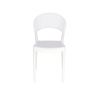 Tramontina  White Polypropylene and Fiberglass Chair With Closed Backrest-White