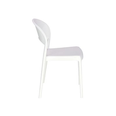 Tramontina  White Polypropylene and Fiberglass Chair With Closed Backrest-White