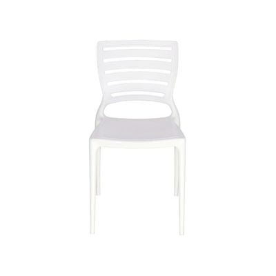 Tramontina Sofia White Polypropylene and Fiberglass Chair With Horizontal Backrest-White