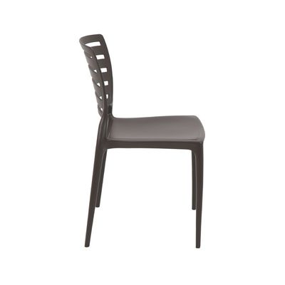 Tramontina Sofia Brown Polypropylene and Fiberglass Chair With Horizontal Backrest-Brown