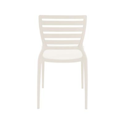 Tramontina Sofia Beige Polypropylene and Fiberglass Horizontal Slat Chair-Beige