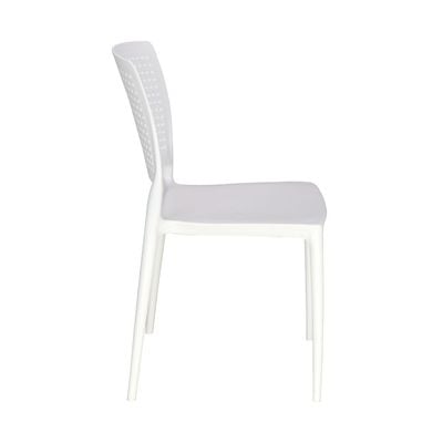 Tramontina Safira White Polypropylene and Fiberglass Chair-White