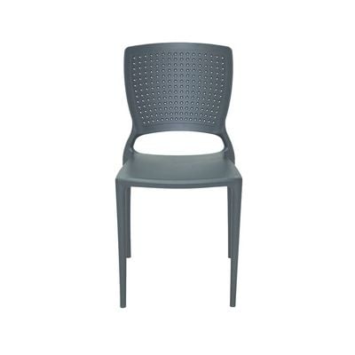 Tramontina Safira Graphite Polypropylene and Fiberglass Chair-Graphite