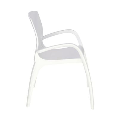 Tramontina Clarice Summa Polypropylene and White Fiberglass Chair-White