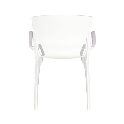 Tramontina Clarice Summa Polypropylene and White Fiberglass Chair-White