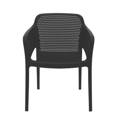 Tramontina Gabriela Black Polypropylene and Fiberglass Chair-Black