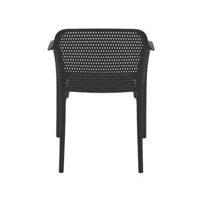 Tramontina Gabriela Black Polypropylene and Fiberglass Chair-Black