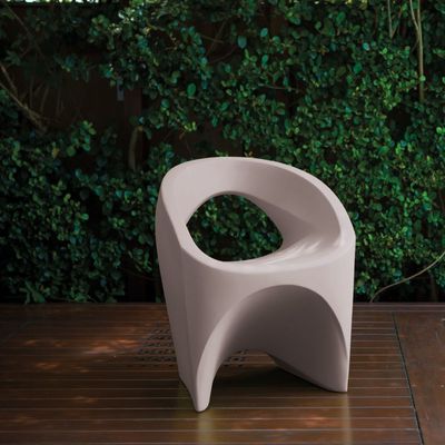 Tramontina Jet Armchair in Concrete-Colored Polyethylene-Concrete