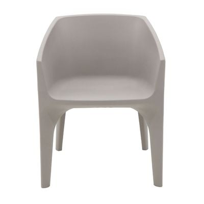 Tramontina Paco Concrete-Colored Polyethylene Armchair-Concrete