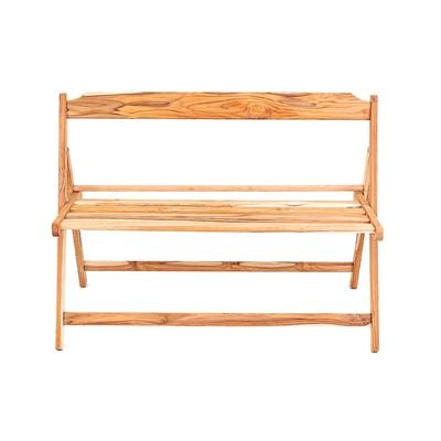 Tramontina Beer Foldable Bench With Sanded Finish Teak Wood FSC Certified-Wooden