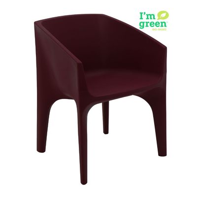 Tramontina Paco ECO Burgundy I'm Green Bio-Based Polyethylene Armchair-Green