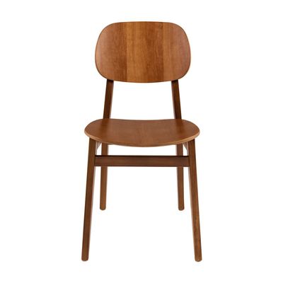Tramontina London Armless Chair in Almond-Colored Brazilian Tauari wood-Wood