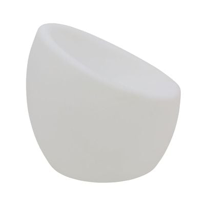 Tramontina Oca Lumiére White Armchair in Polyethylene With LED Bulb-White