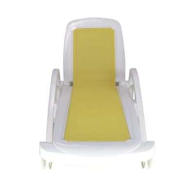 Tramontina Cancún Yellow Polypropylene Sunlounger-Yellow