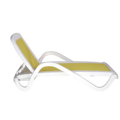 Tramontina Cancún Yellow Polypropylene Sunlounger-Yellow