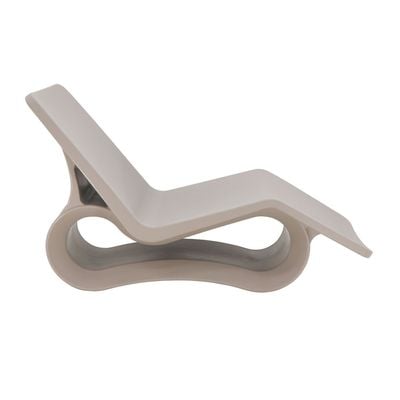 Tramontina Octo Concrete-Colored Polyethylene Sunlounger-Concrete