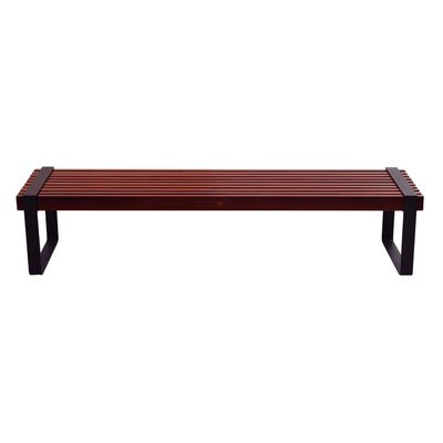 	Tramontina Urban Outline 3 Seater  Bench in FSC Certified Brazilian Cumaru Wood With Varnished Finish and Steel Structure-Wooden