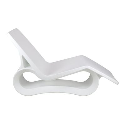 Tramontina Octo White Polyethylene Sunlounger-White