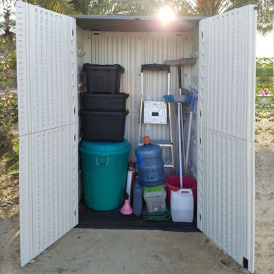 CamelTough Outdoor Storage Cabinet with Shelf, Heavy Duty, Extra Large Size, 1854 Litres,Vertical Shed-HTCCT-635