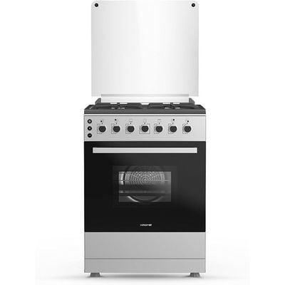 KROME 60x60cm Free Standing Cooker, Gas Oven, Full Gas Ignition, INOX