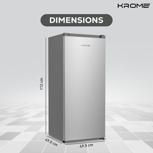 Krome 220Ltr Single Door Refrigerator | Defrost | KR-RDC220H