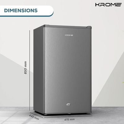 Krome 120Ltr Single Door Refrigerator | Defrost | KR-RDC120H