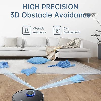 Dreametech L10 Pro Robot Vacuum Cleaner | Dual-Line LiDAR Navigation | 3D Obstacle Avoidance | 4000Pa Suction | Multi-Level Mapping | Compatible with Alexa/App | Ideal for Pet Hair, Carpet, Hard Floors