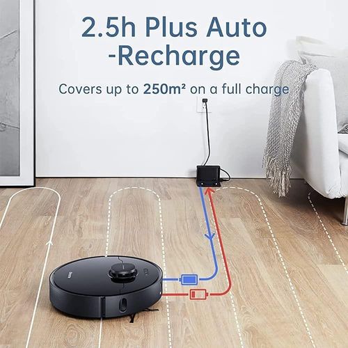 Dreametech L10 Pro Robot Vacuum Cleaner | Dual-Line LiDAR Navigation | 3D Obstacle Avoidance | 4000Pa Suction | Multi-Level Mapping | Compatible with Alexa/App | Ideal for Pet Hair, Carpet, Hard Floors