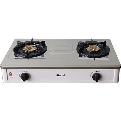 Rinnai 2 Brass Burner Gas Stove | Stainless Steel Top | Made in Vietnam | RVE274HWS